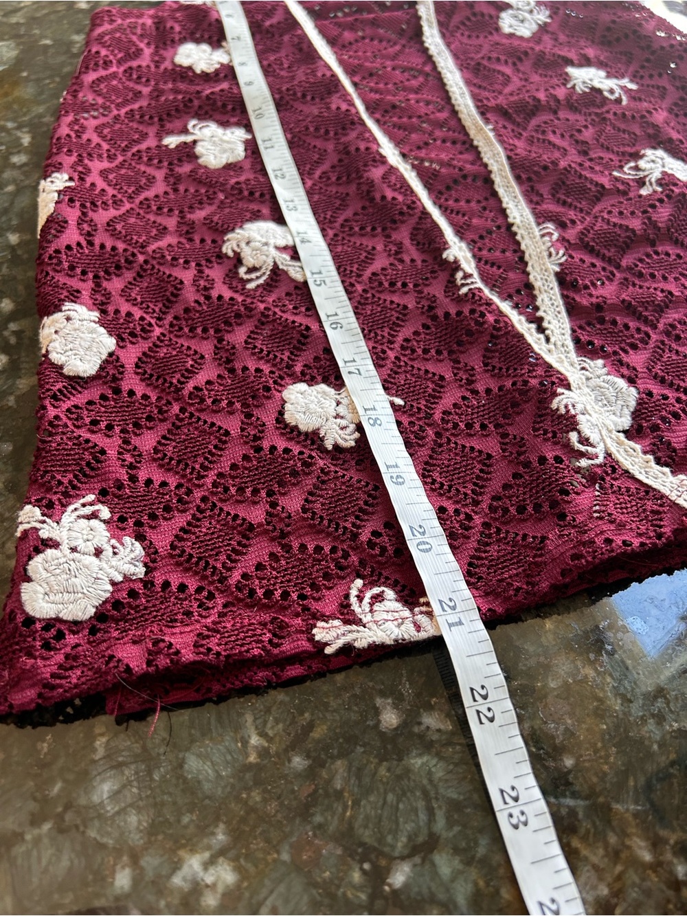 Beautees Crocheted Embroidered Vest. Racerback. Festival. Western. Dark romantic - Picture 5 of 8